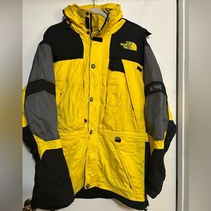 The North Face Extreme Gear 2 In 1 Jacket & Vest Men's Sz M Yellow Rare